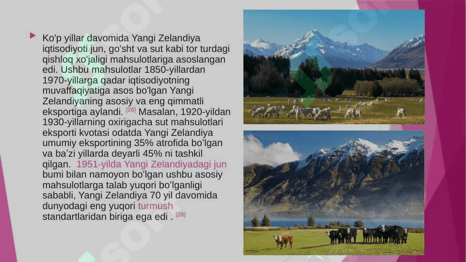 Yangi Zelandiya aholisi xoʻjaligiYangi Zelandiya aholisi xoʻjaligi 6