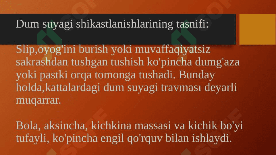 Dum suyagini shikastlanishi 4
