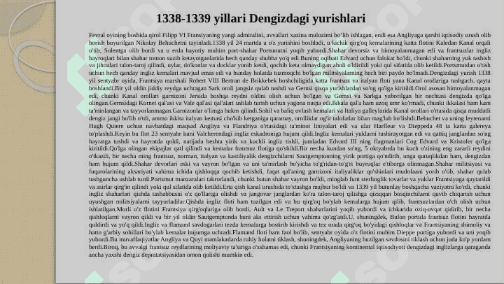 Yuz yillik urush va uning oqibatlari. 7