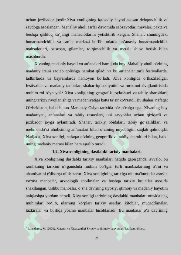XIVA XONLIGINING TASHKIL TOPISHI VA SIYOSIY TARIXI. 8