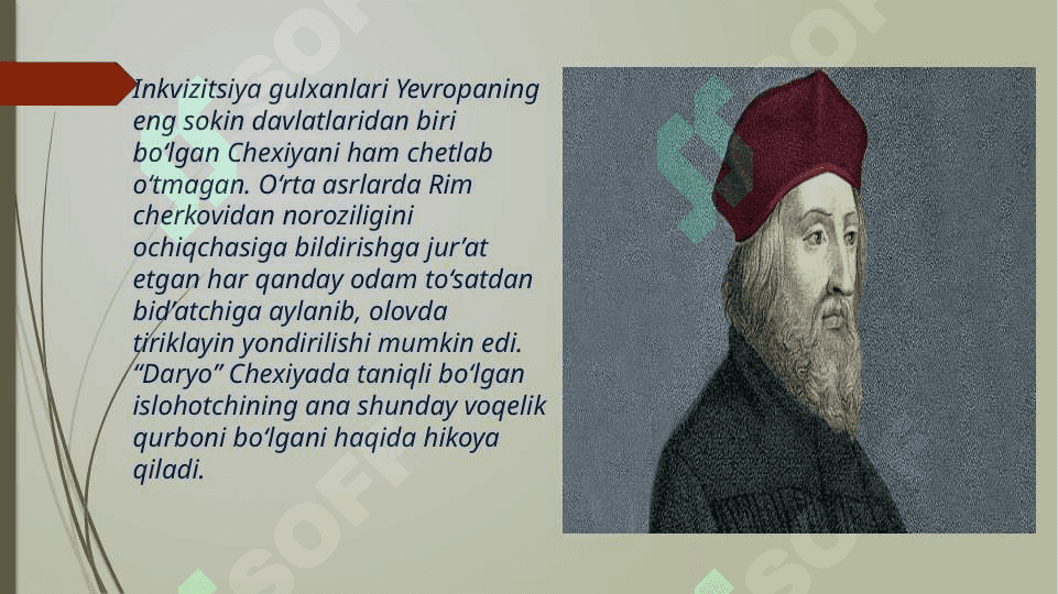 Yan Gusning siyosiy, diniiy va  falsafiy qarashlari. 4