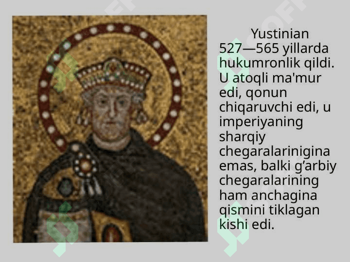 Yustinian davrida vizantiya. Dehqonchilik qonuni 2