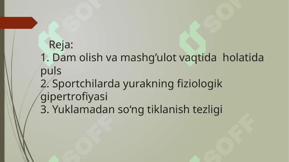 Sportchilarda normal puls koʻrsatkichlari 3