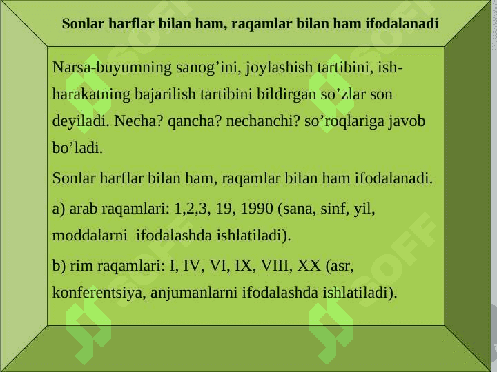 Son so’z turkumi 4