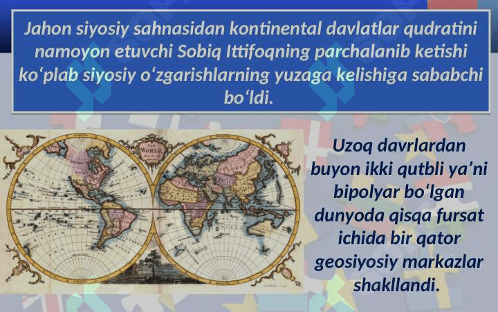 Zamonaviy siyosiy jarayonlar va konsepsiyalar 3