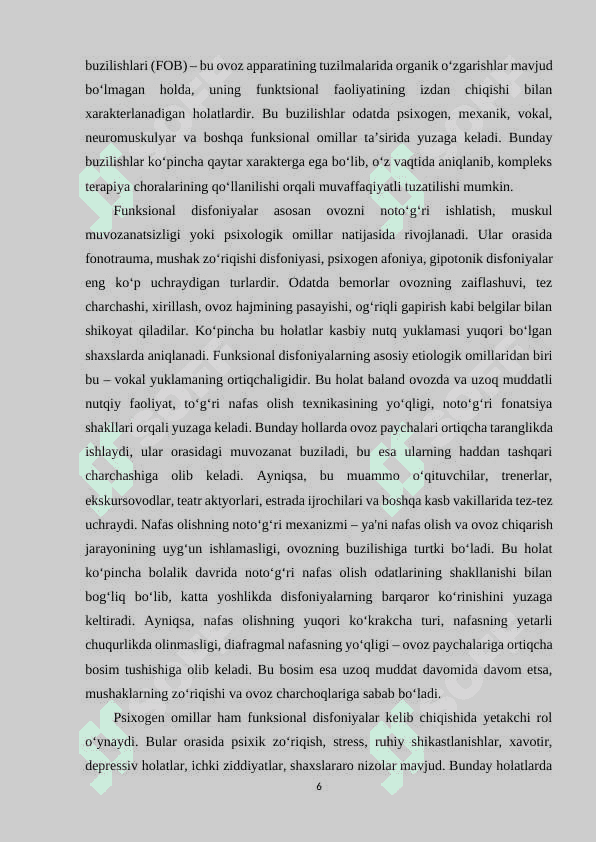 Funksional ovoz buzilishlarini bartaraf etish texnalogiyalari 6