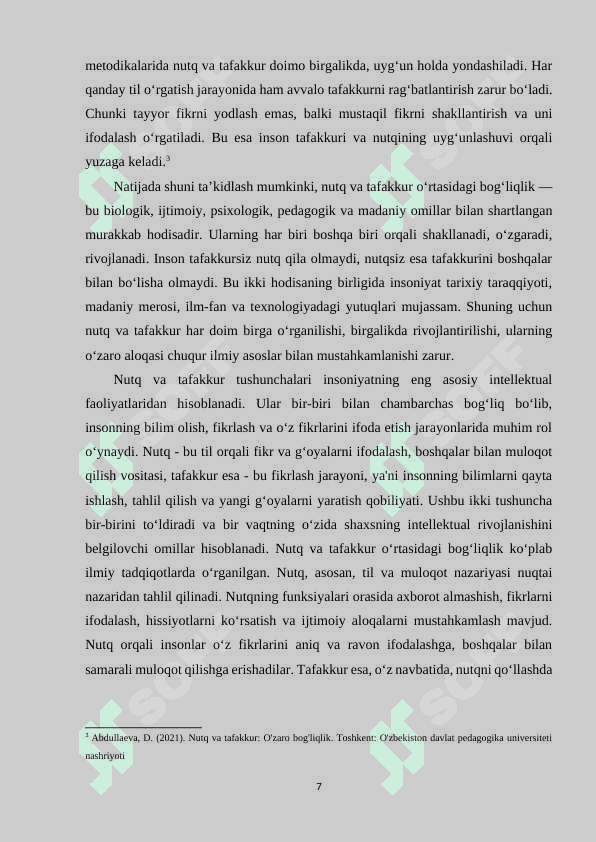 Nutq va taffakurning oʻzaro bogʻliqligi 7