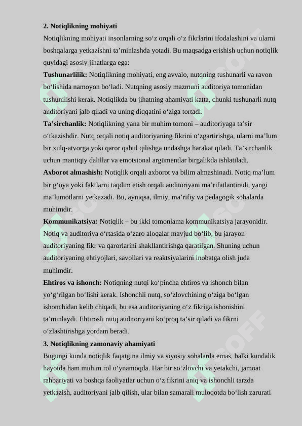 Notiqlik sirlari 3