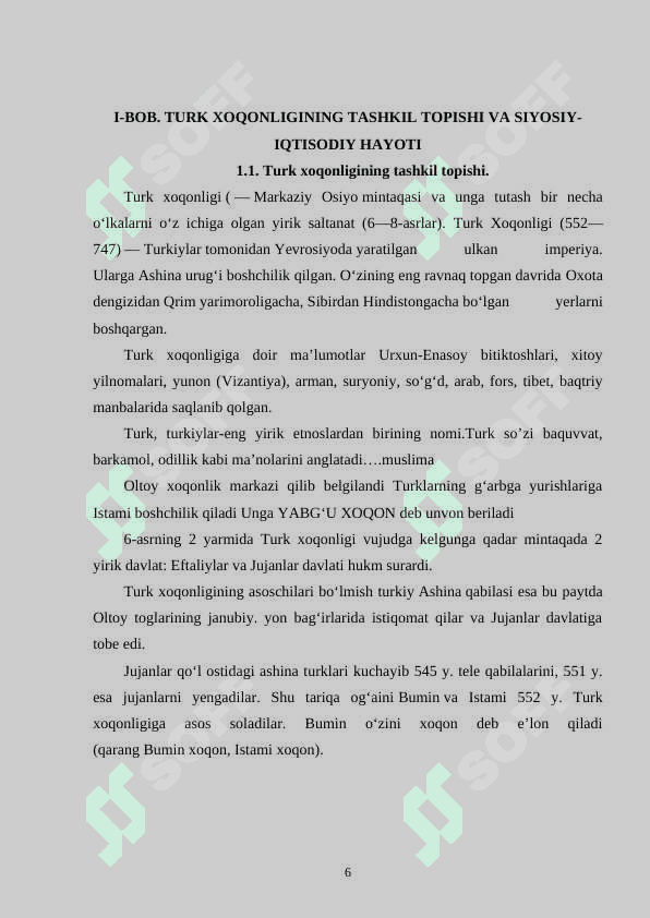 Turk xoqonligining hududi va aholisi etnik tarkibi 6