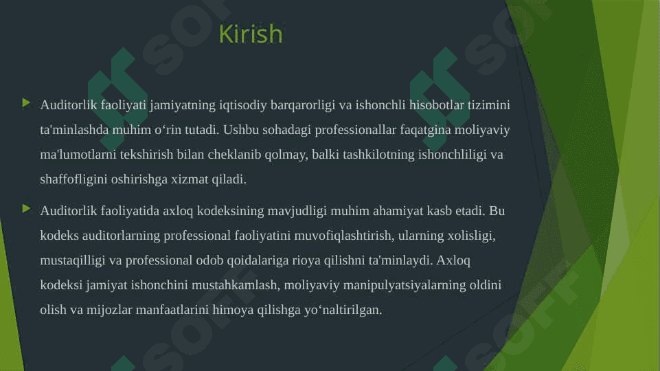 Auditorlarning aklok kodlari 3
