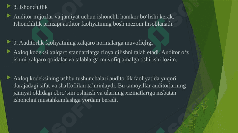 Auditorlarning aklok kodlari 7
