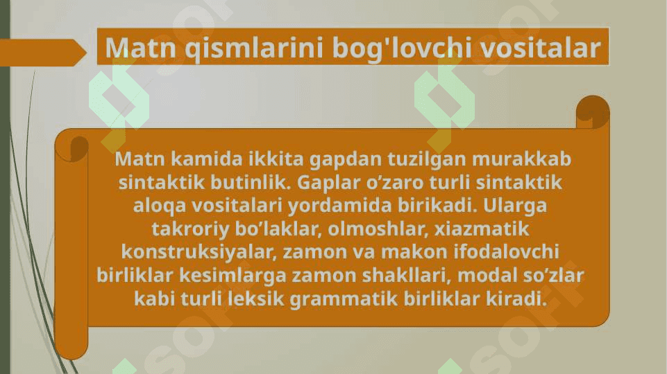 Matn qismlarini bog'lovchi vositalar 2