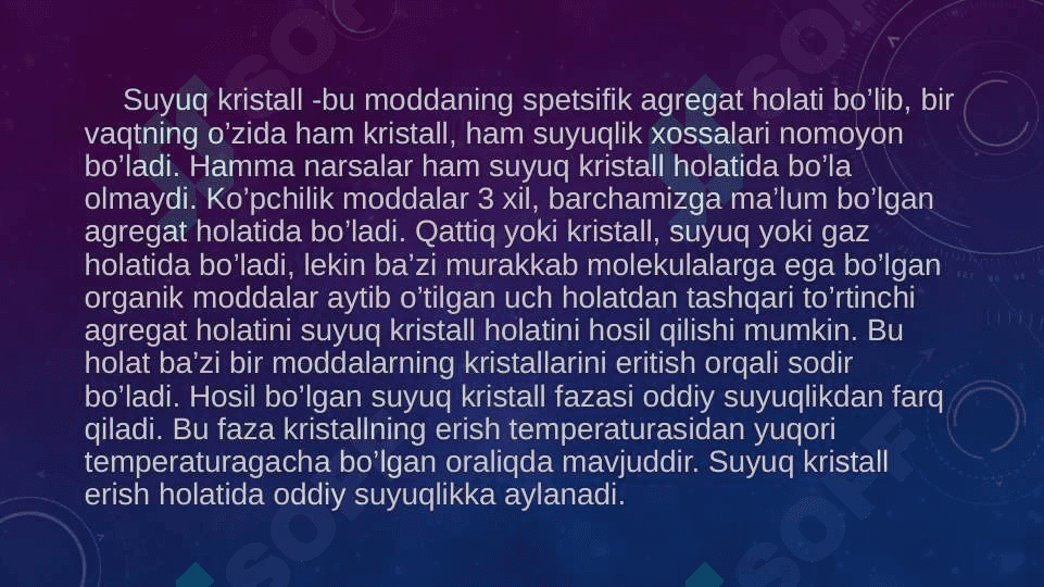 Suyuq kristallar. 4