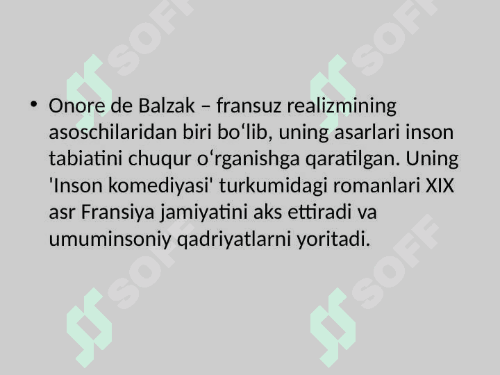 Balzak asarlarida umuminsoniy qadriyatlar 2