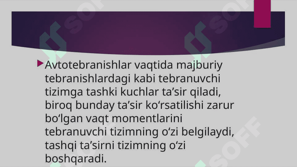 Mavzu Mexanik tebranish va tebranma harkat qonunlari 4
