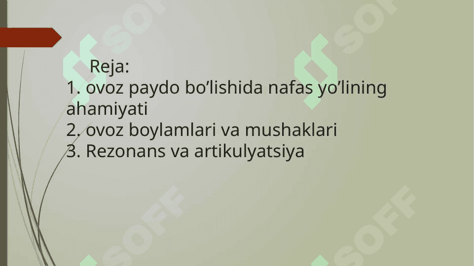 Ovoz paydo boʻlish mexanizmlari 3