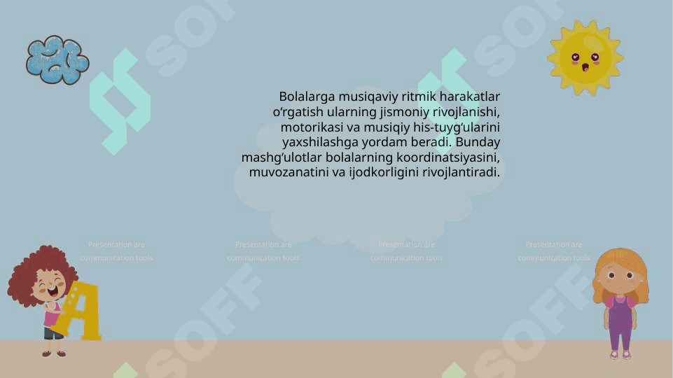 Bolalarni ritmik harakatlarga o'rgatish 2