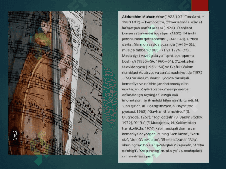 Musiqa idroki va tinglash madaniyatini shakllantirish uslablari. 2