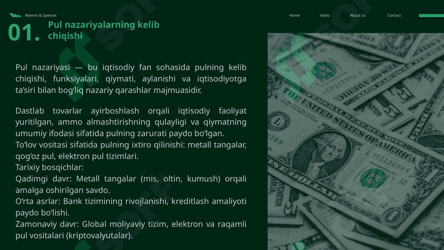 Pulning nazariyalari 3