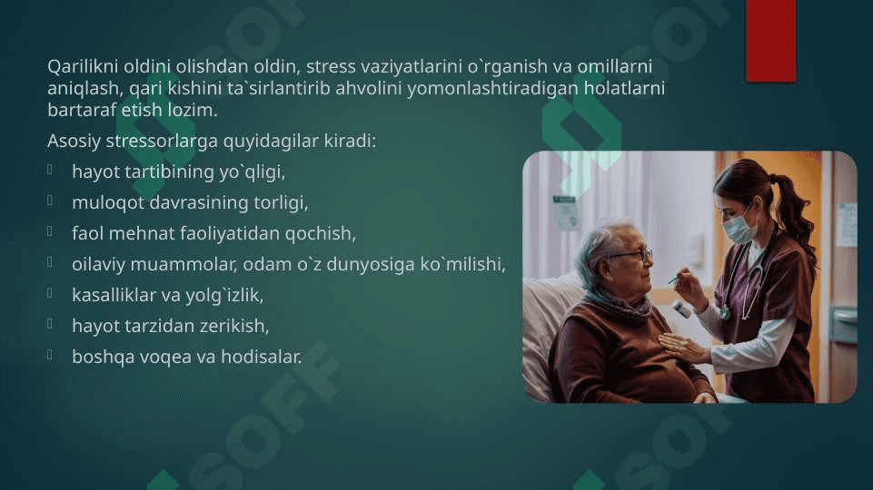 “Keksalar va qariyalar” maqsadli guruhiga oid ruhiy va jismoniy tamoyil.“Keksalar va qariyalar” maqsadli guruhiga oid ruhiy va jismoniy tamoyil. 4