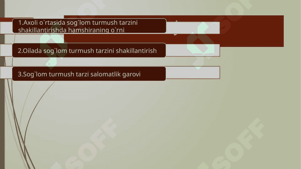 Sog`lom hayot tarzini shakllantirishga Individual yondshuv tamoyillar 2