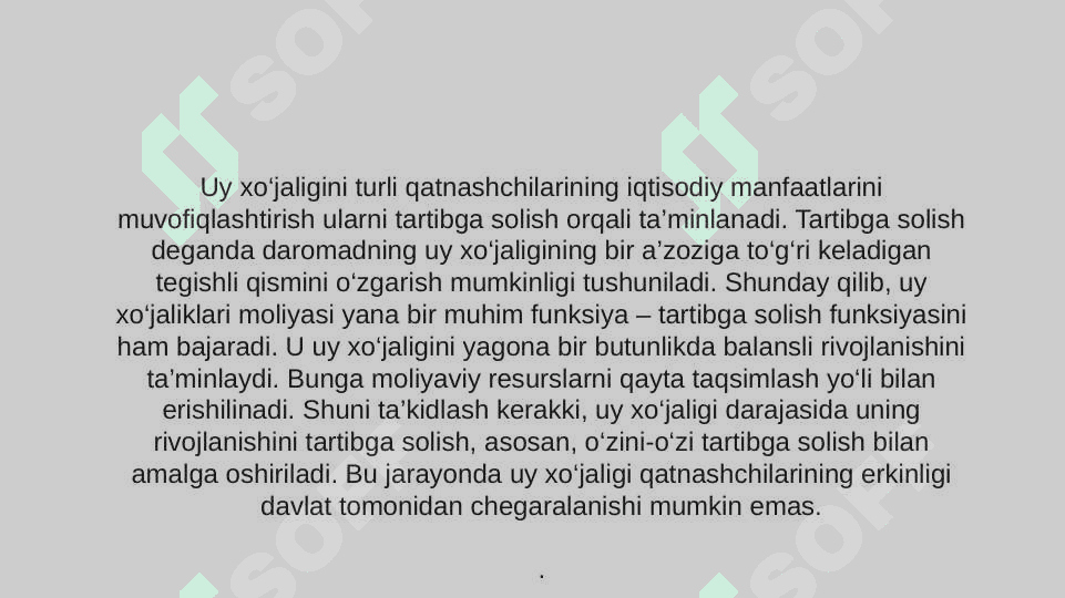 Uy xo`jaligi moliyasi pptx 8