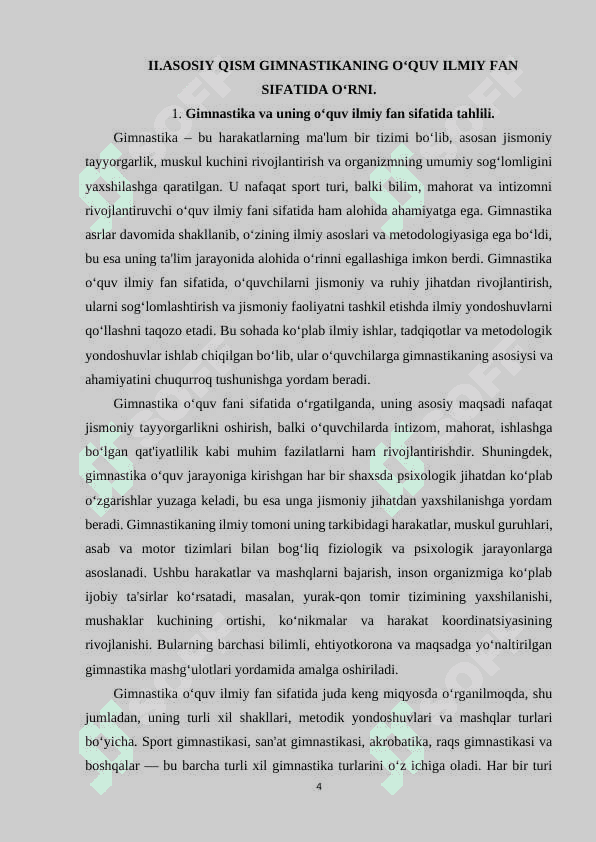 Gimnastika o‘quv ilmiy fan sifatida. 4