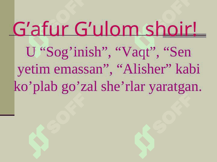 G‘afur G‘ulom she’rida falsafiylik 6