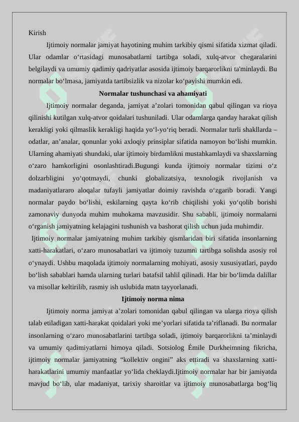 Ijtimoiy normalar tizimi 25 2