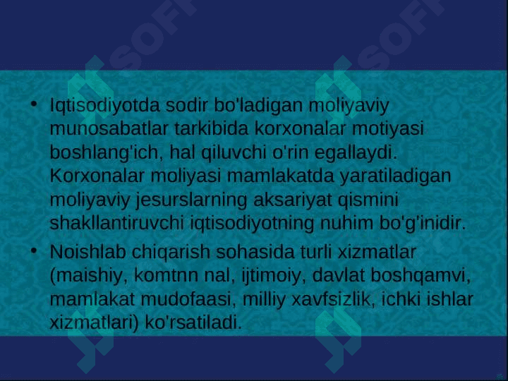 Korxonalar moliyasi va ularni tashkil etish 2