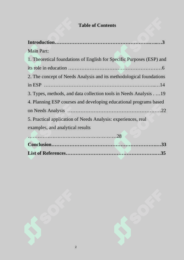 Needs Analysis in English for Specific Purposes (ESP) 2