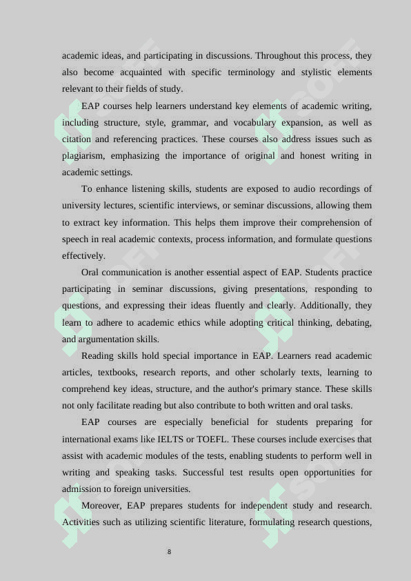 Needs Analysis in English for Specific Purposes (ESP) 8