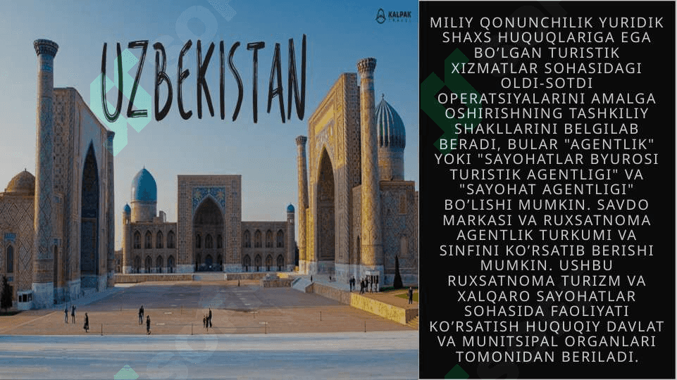 mavzu:turistik firmalarni litzensiyalash 3