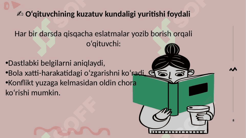 Boshlang'ich sinflarda konfliktogenlar. 8