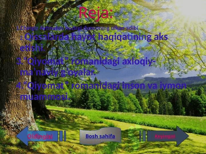 CHingiz Aytmatovning “Qiyomat” romani 2