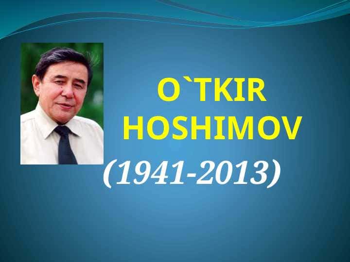O`TKIR HOSHIMOV