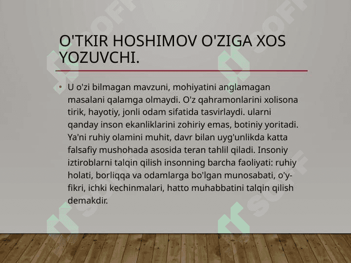 O'tkir Hoshimovning hayoti va ijodi 2