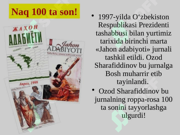 Ozod SHARAFIDDINOV 8
