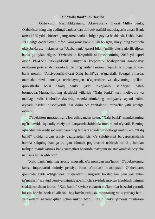 XALQ BANK TERMIZ FILIALI amaliyot hisoboti 4