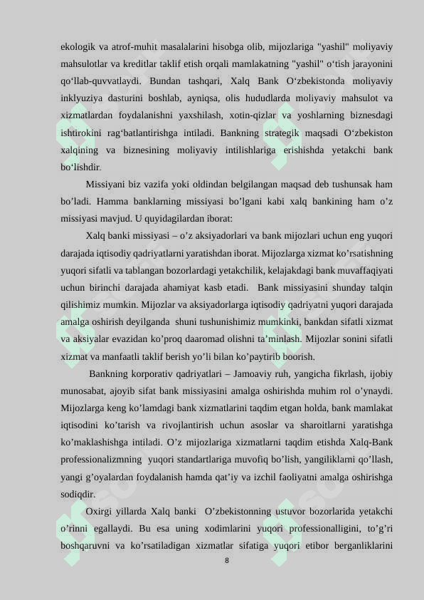 XALQ BANK TERMIZ FILIALI amaliyot hisoboti 7