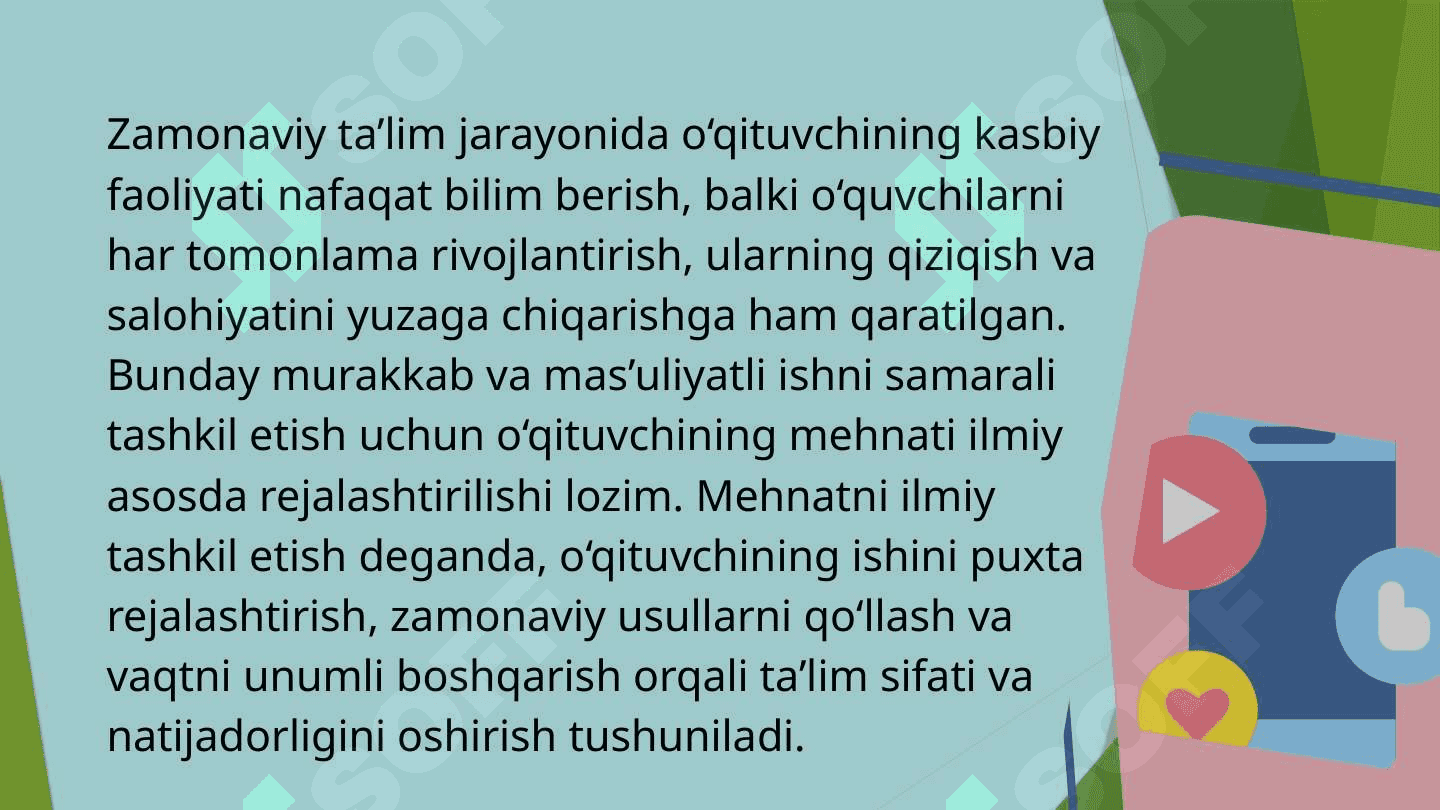 O'qituvchi mehnatini ilmiy tashkil etish 4