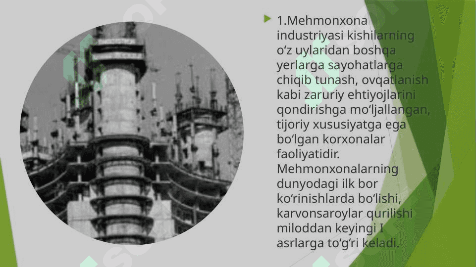 MAVZU: MEHMONXONA XOJALIGI VA MEHMONXONA XIZMATI 2