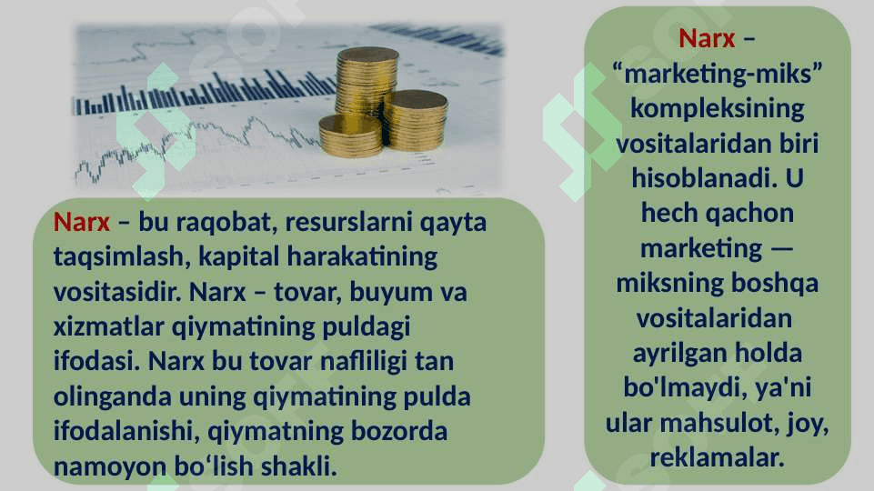 Mavzu: Menejmentda narxlarni belgilash xususiyatlari. 3