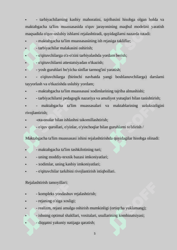 MAKTABGACHA PEDAGOGIKA FAN SIFATIDA SHAKILLANISHI 5