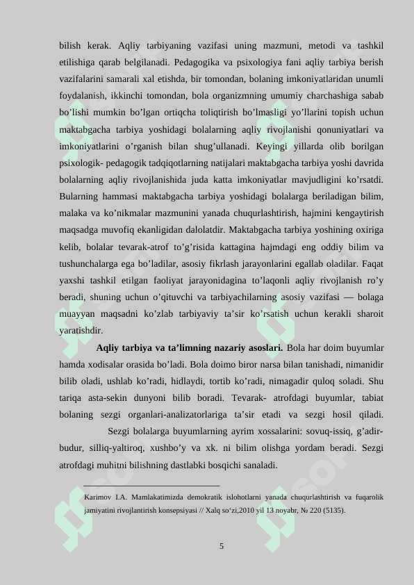 MAKTABGACHA TA’LIM TASHKILOTLARIDA TARBIYA TURLARINING SHAXS KAMOLOTIGA TA’SIRI 5
