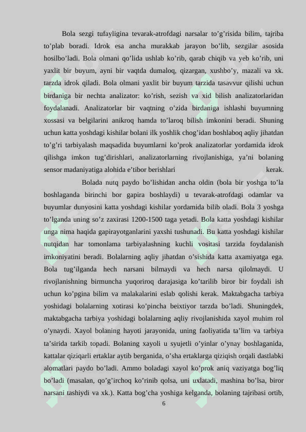 MAKTABGACHA TA’LIM TASHKILOTLARIDA TARBIYA TURLARINING SHAXS KAMOLOTIGA TA’SIRI 6
