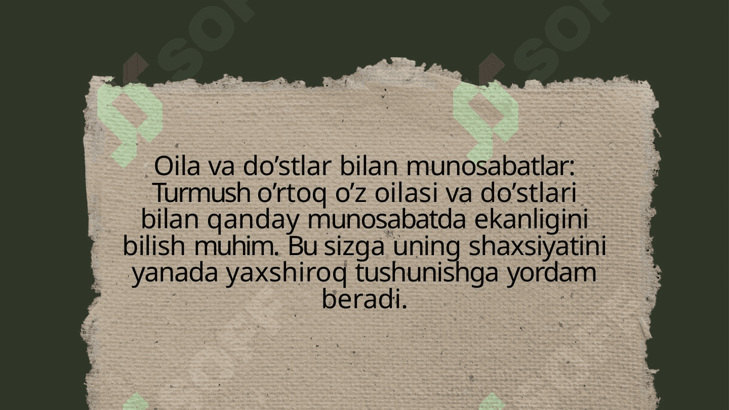 Turmush o’rtoq tanlash nazariyalari 8