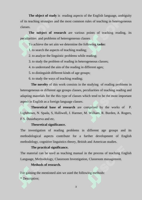 PECULIARITIES AND DEFINITION OF DIFFERENT AGE GROUPS OF ENGLISH LEARNERS 3