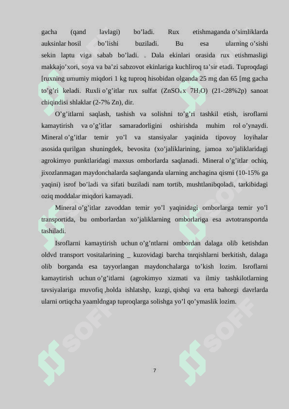 Mineral makro va bakterial o'g'itlar va ularning ishlatilishi76 7