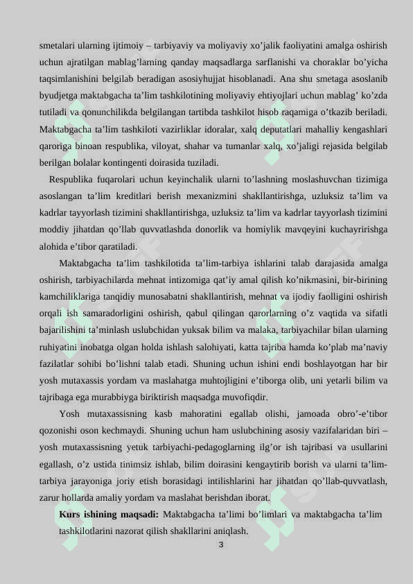 Maktabgacha ta’limni boshqarishning nazariy asoslari 3